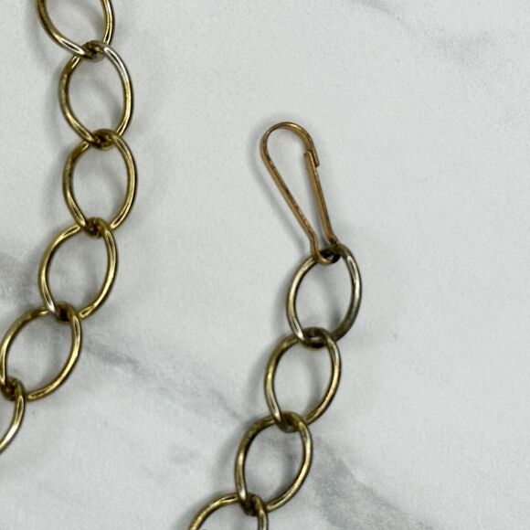 George Washington Coin Metal Chain Link Belt Size Small S Medium M - Picture 3 of 12